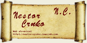 Nestor Crnko vizit kartica